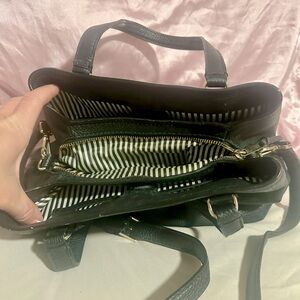 Kate Spade Black Leather Jackson Street Octavia Shoulder Crossbody Bag